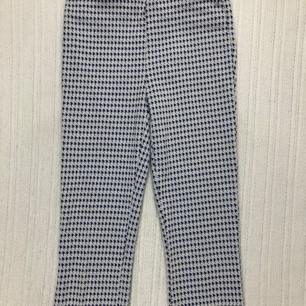 Crosby Springfield Blue‎ White Houndstooth Slim Fit Pants Small 1291PR